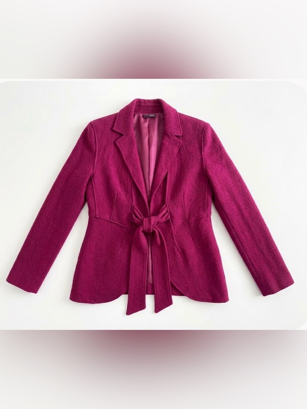 Michaels Bright Fuchsia Tie-Waist Blazer - Size Medium